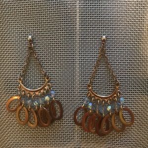 Gold dangle earrings
